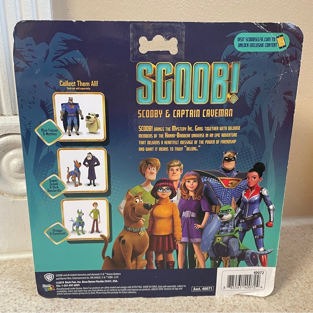 Basic Fun Scoob! 6" Action Figures 2 Pack - Scooby Doo and Captain Caveman - Picture 8 of 8